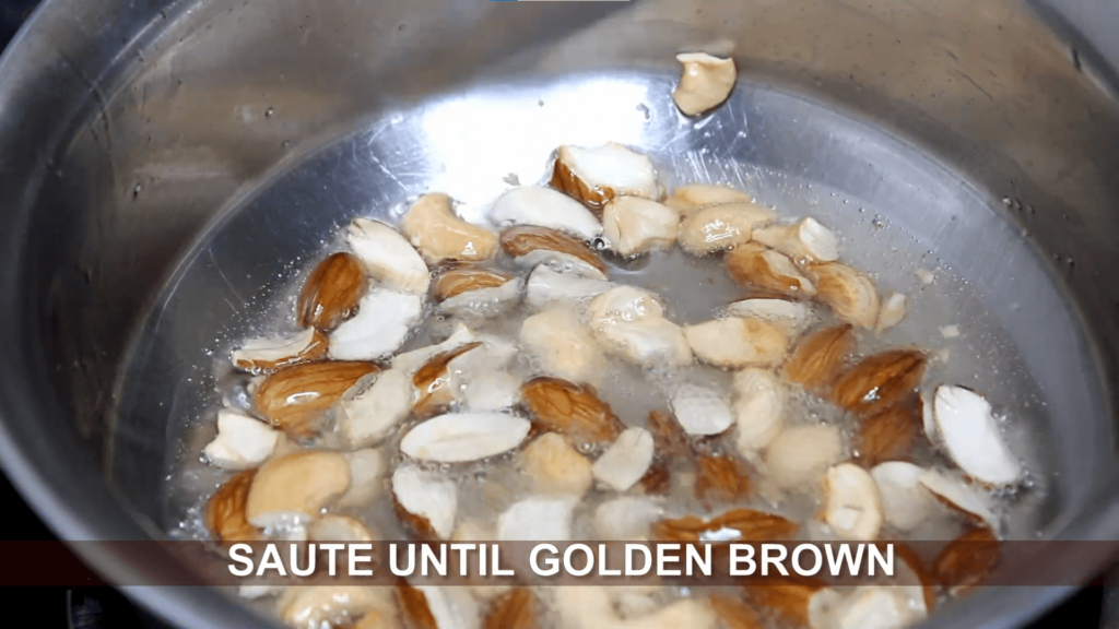 Gajar ka halwa - saute until golden brown