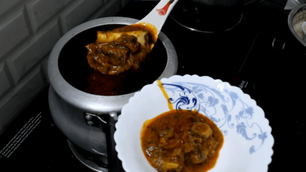 Mutton Curry Recipe - Serve it to a bowl