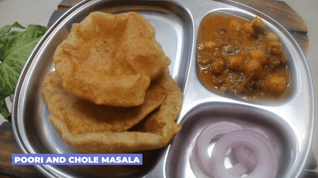 Punjabi Chana Masala and poori is the one of the finest combination