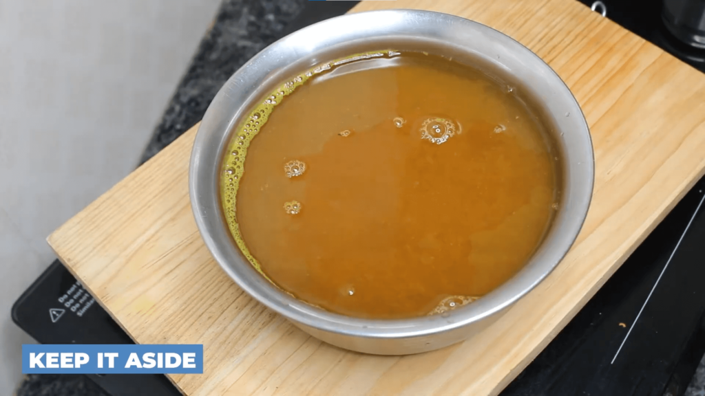 Tomato Rasam Without Dal - Keep this juice aside